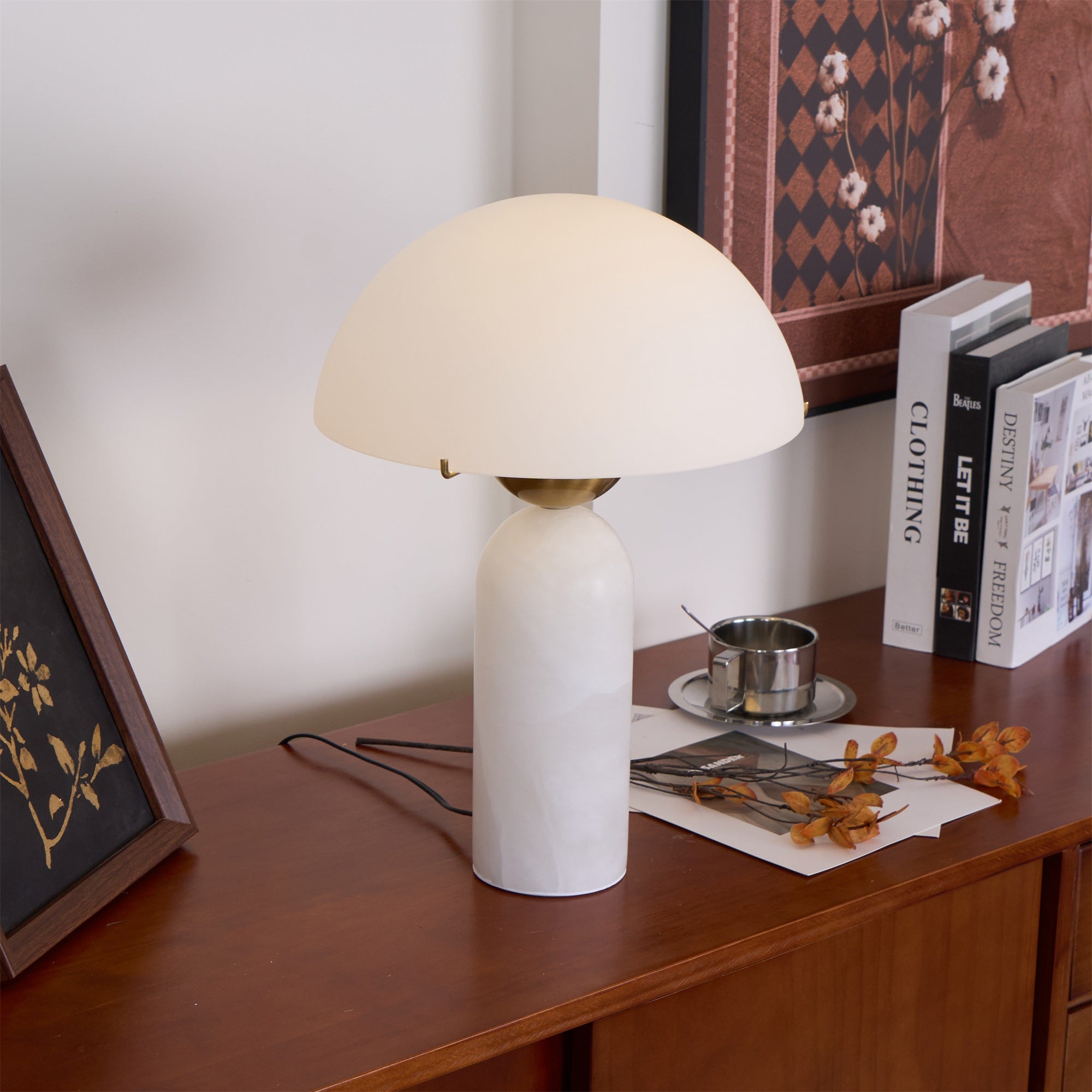 Halo Stone Globe Table Lamp