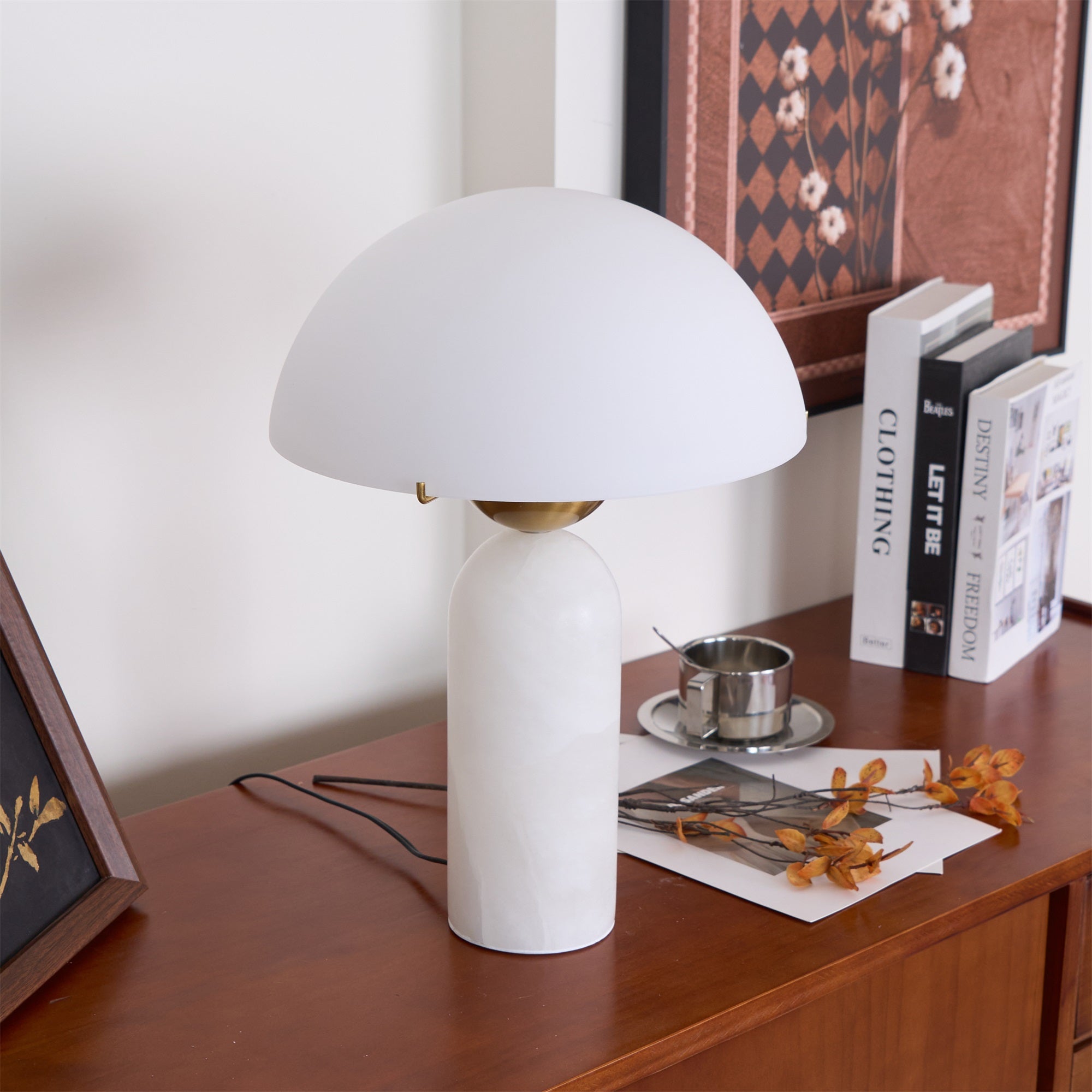 Halo Stone Globe Table Lamp