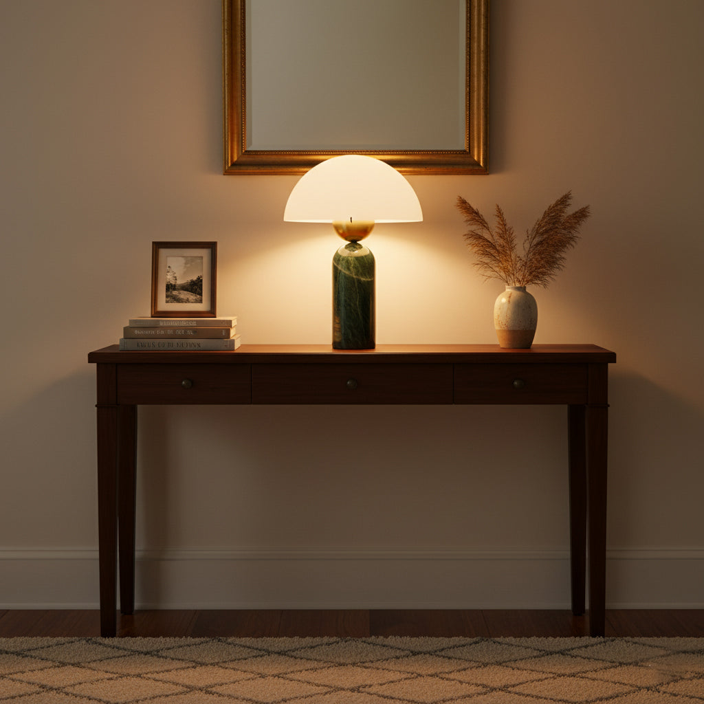 Halo Stone Globe Table Lamp