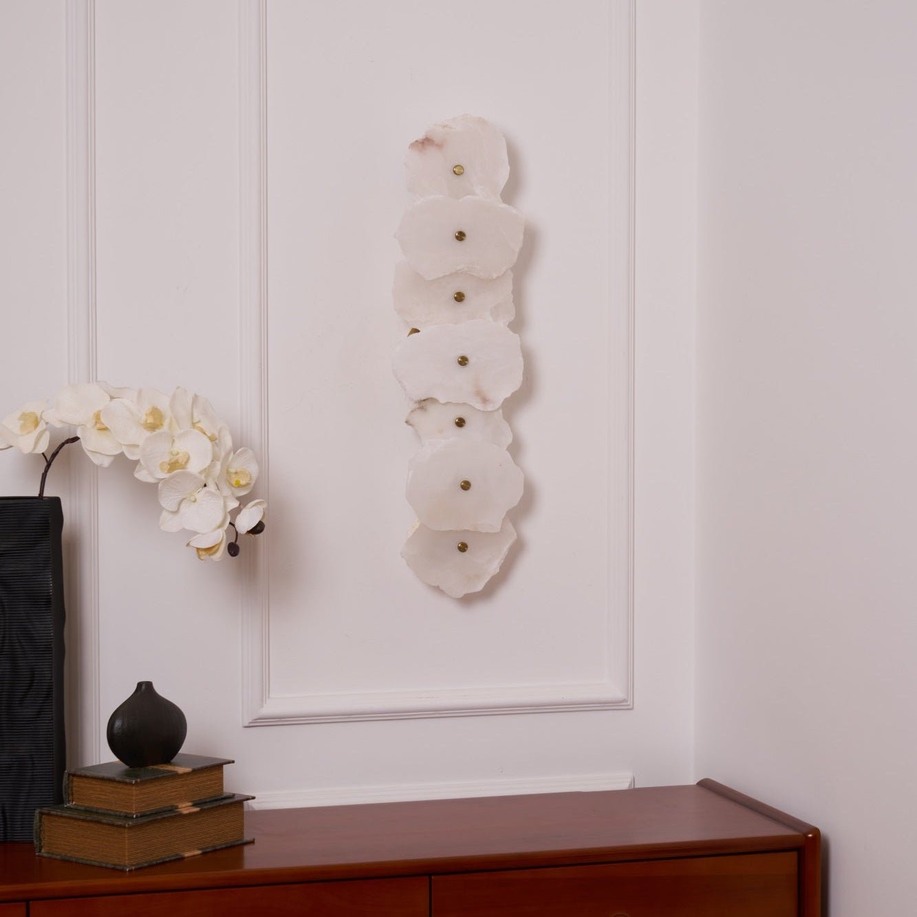Wren Alabaster Flower Wall Sconce