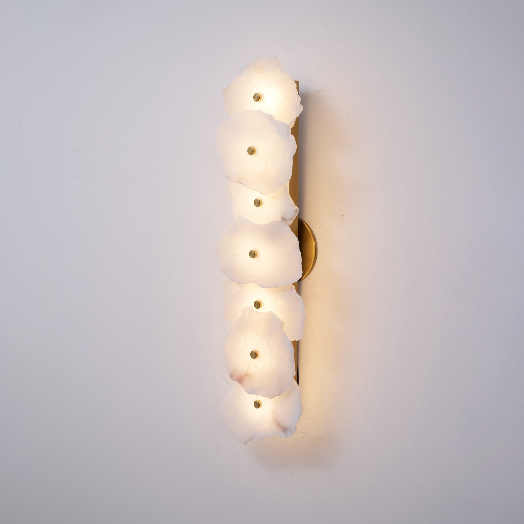 Wren Alabaster Flower Wall Sconce