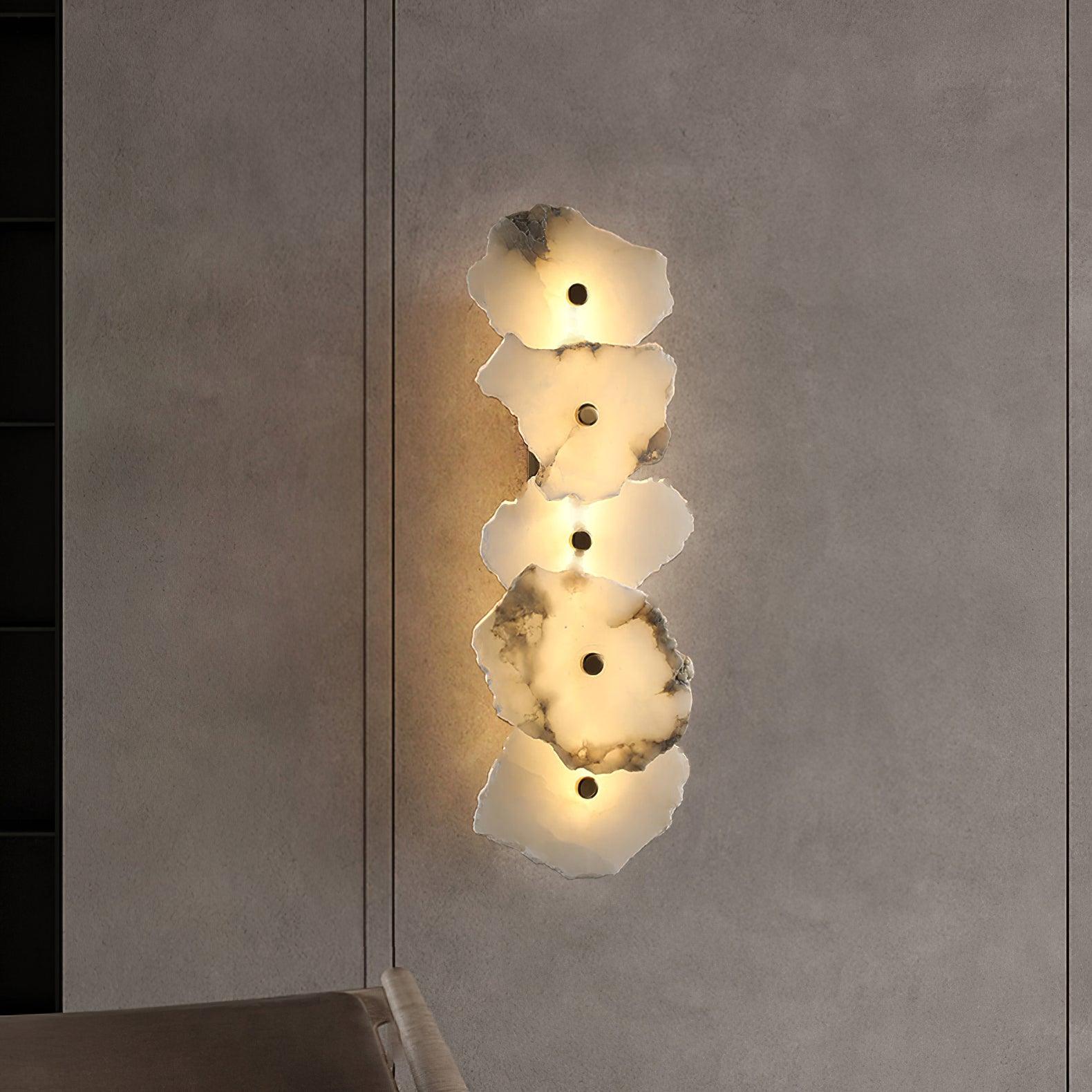 Wren Alabaster Flower Wall Sconce