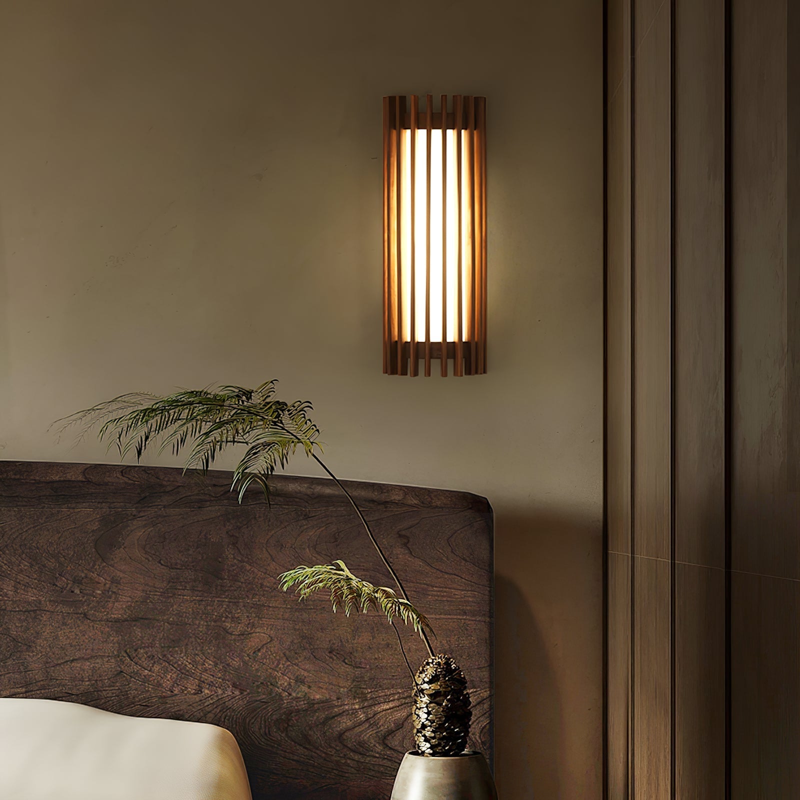 Wren Nordic Wood Wall Acrylic Sconce