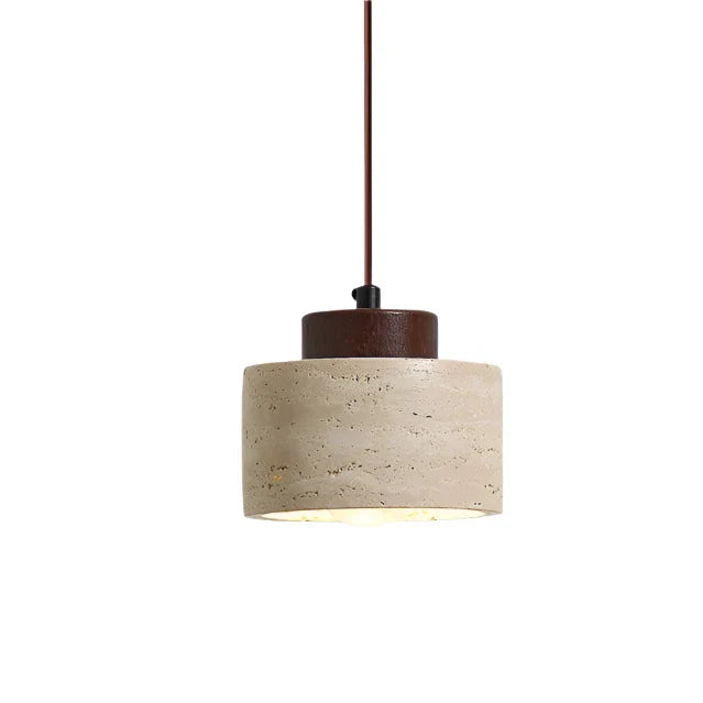 Aurora Travertine Stone Pendant Light