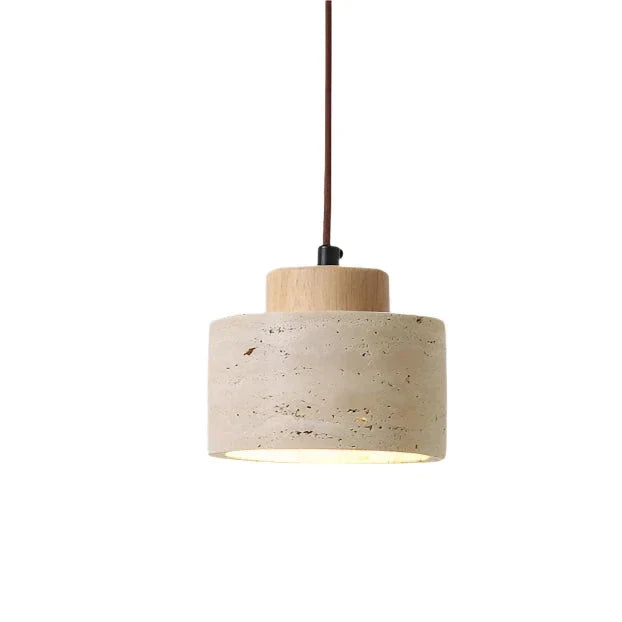 Aurora Travertine Stone Pendant Light