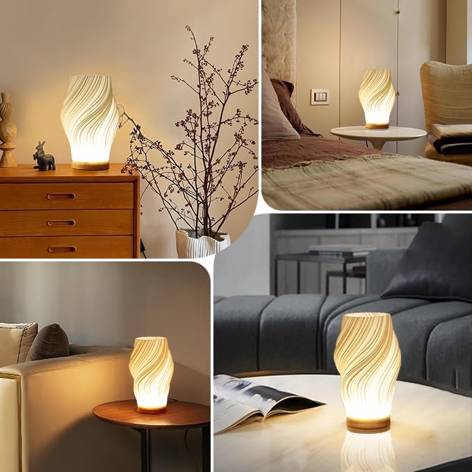 Halo Wavecrest Sculptural Table Lamp