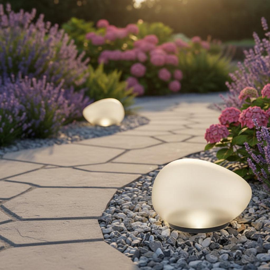 Atlas Pebble Solar Landscape Light
