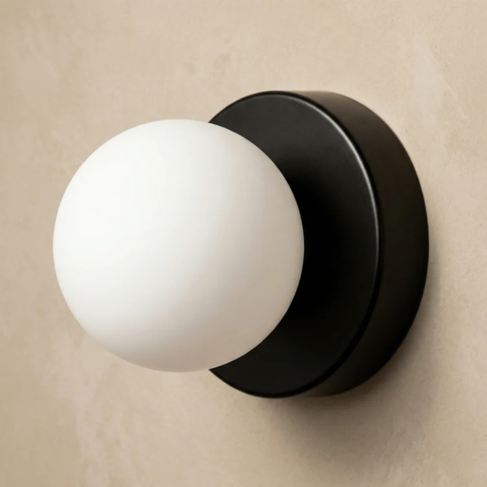 Wren Iron Glass Globe Wall Sconce