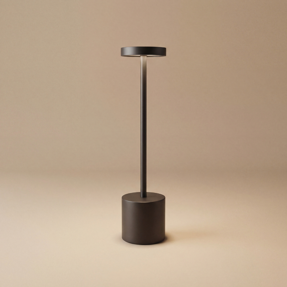 Cordless Touch Dimmable LED Table Lamp – Matte Black