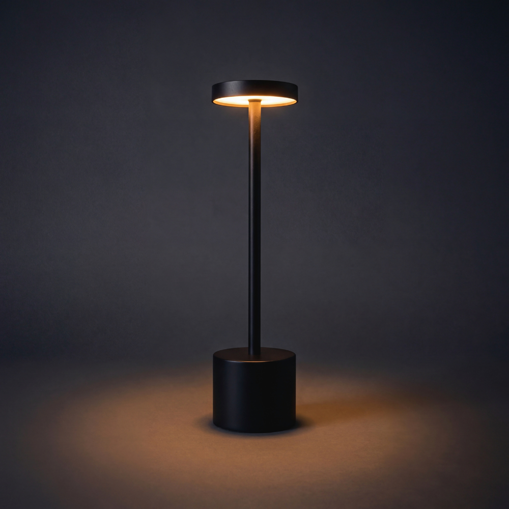 Cordless Touch Dimmable LED Table Lamp – Matte Black