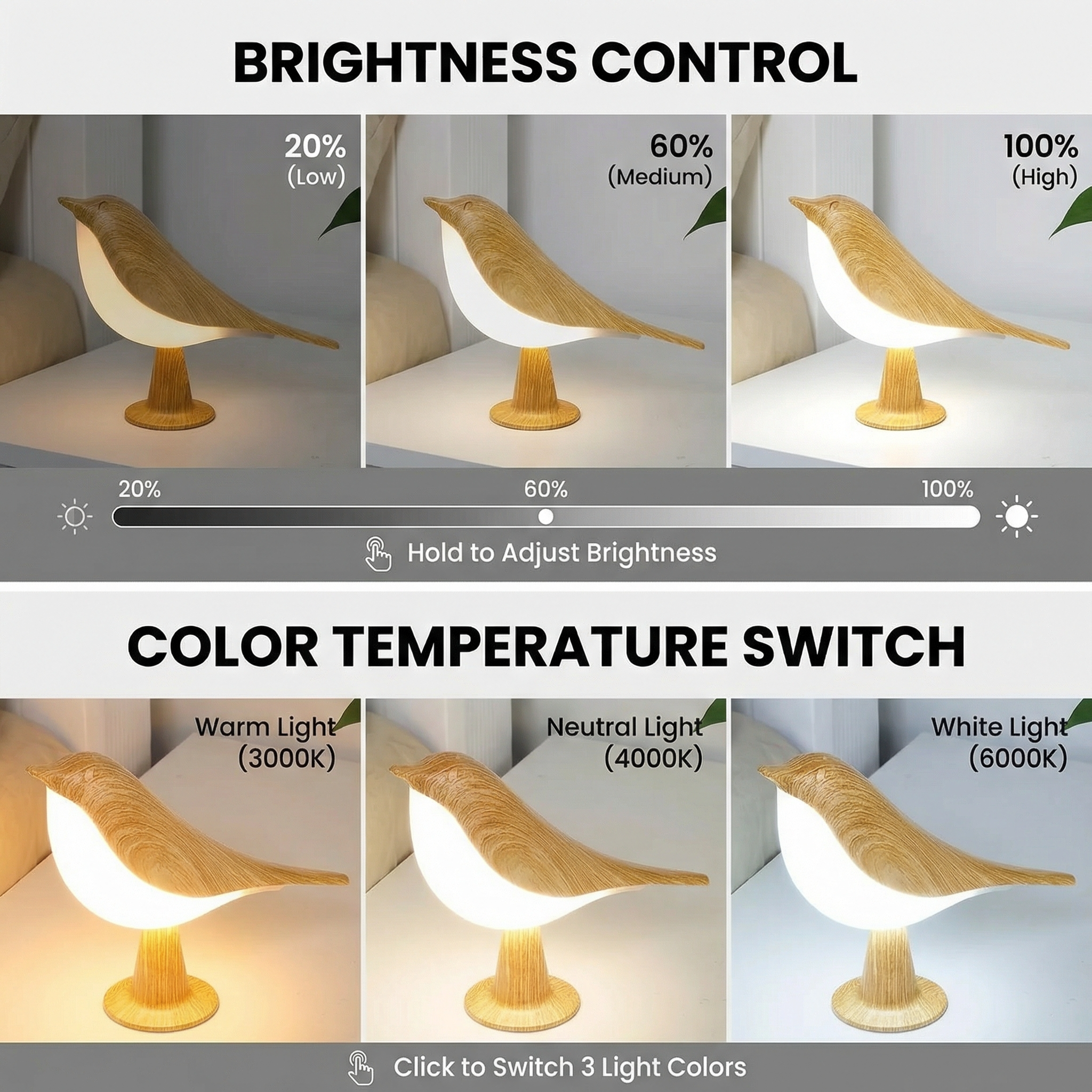 Halo Avira Bird Accent Table Lamp
