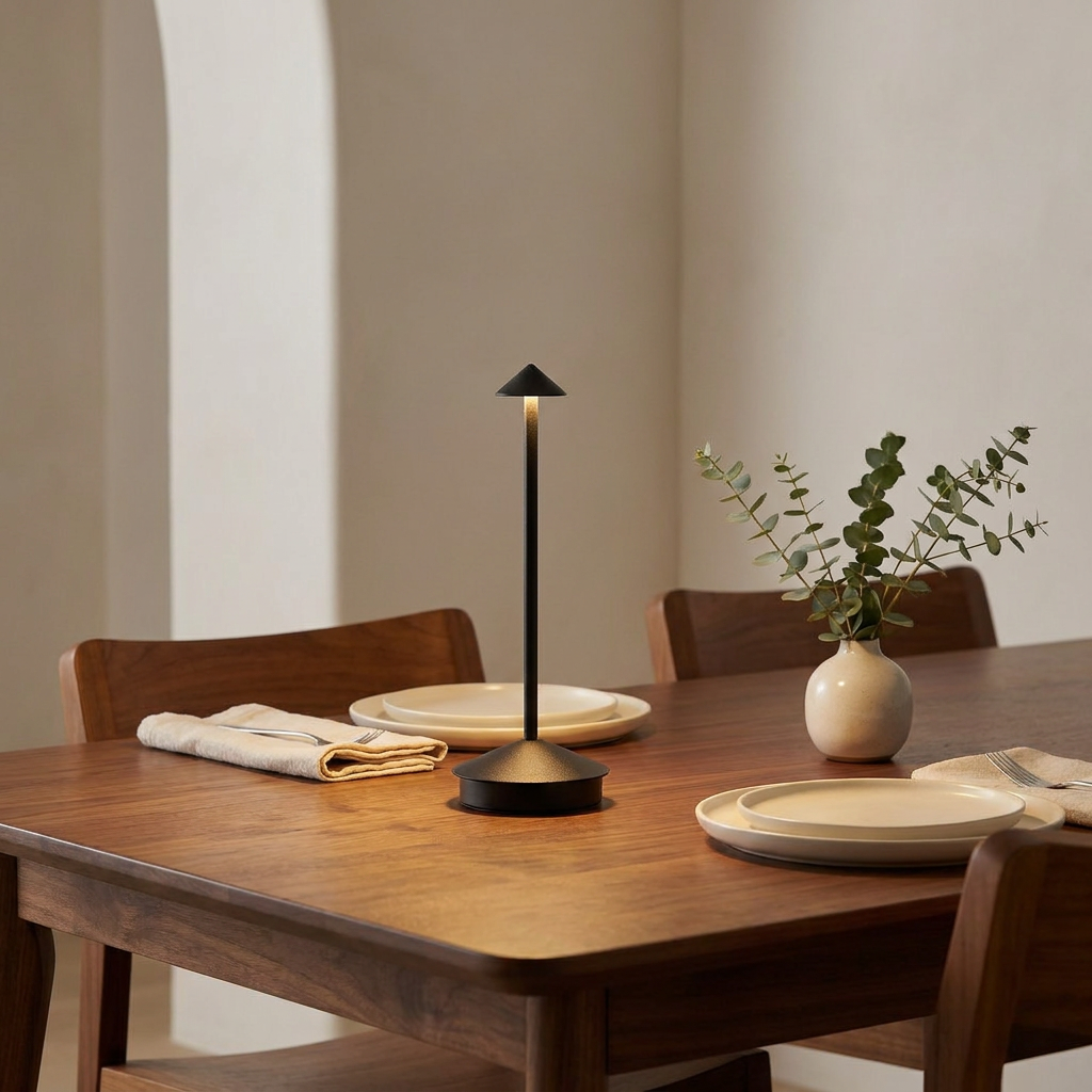 Halo Cordless Rechargeable Table Lamp on dining table