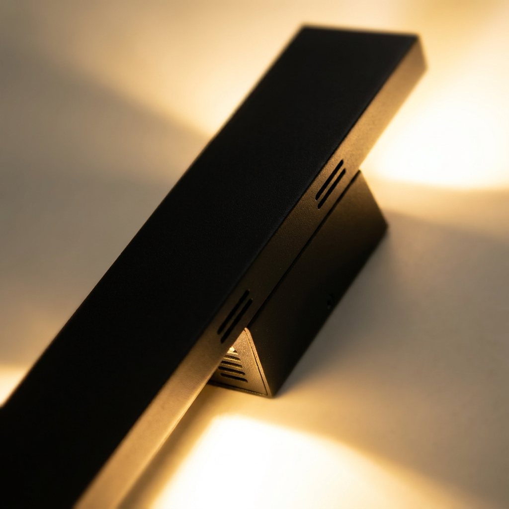 Atlas Nordic Up Down Outdoor Wall Sconce detail crop