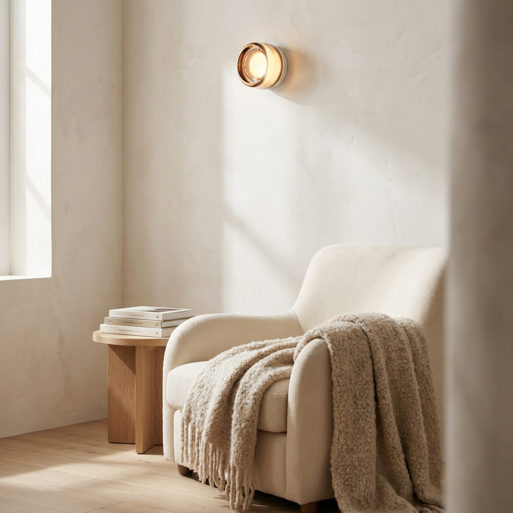 Wren Dimple Glass Wall Sconce reading nook