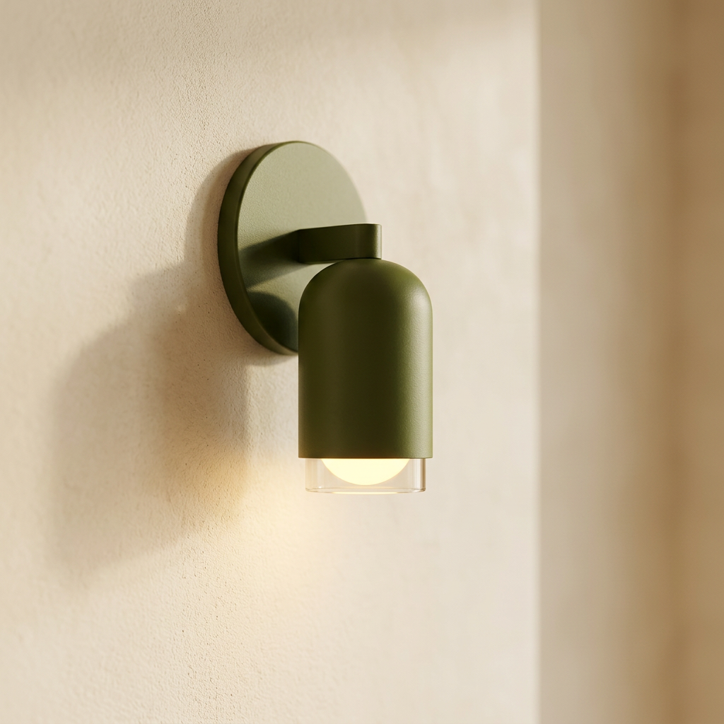Wren Iron LED Wall Sconce textured plaster vignette