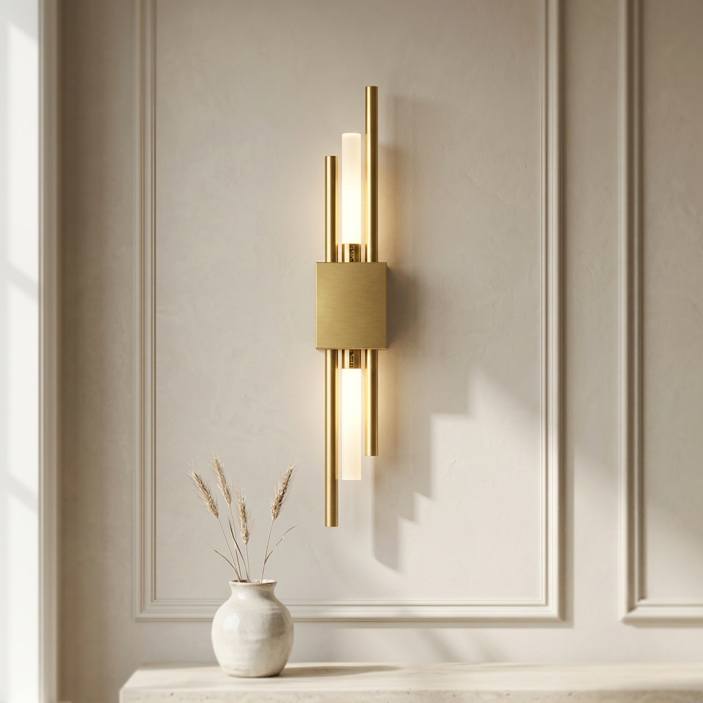 Wren Adjustable Dual Tube textured plaster vignette