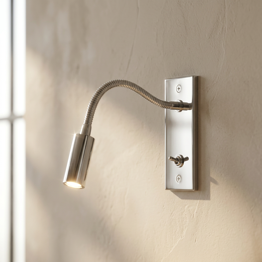 Wren Reading Spotlight textured plaster vignette