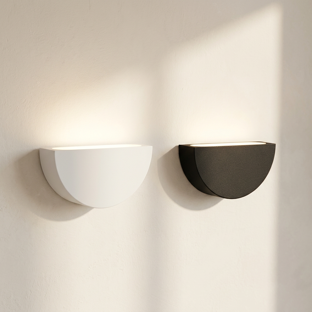 Wren Semicircle LED white and black colorway pair