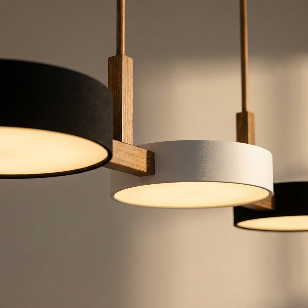 Aurora Cylinder Linear Pendant Light - detail crop