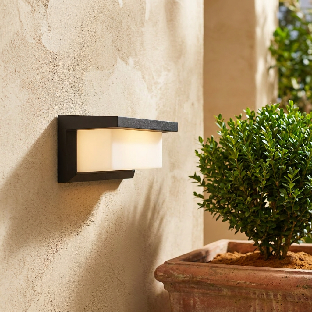 Atlas Linear Motion Sensor Wall Light - bright daytime