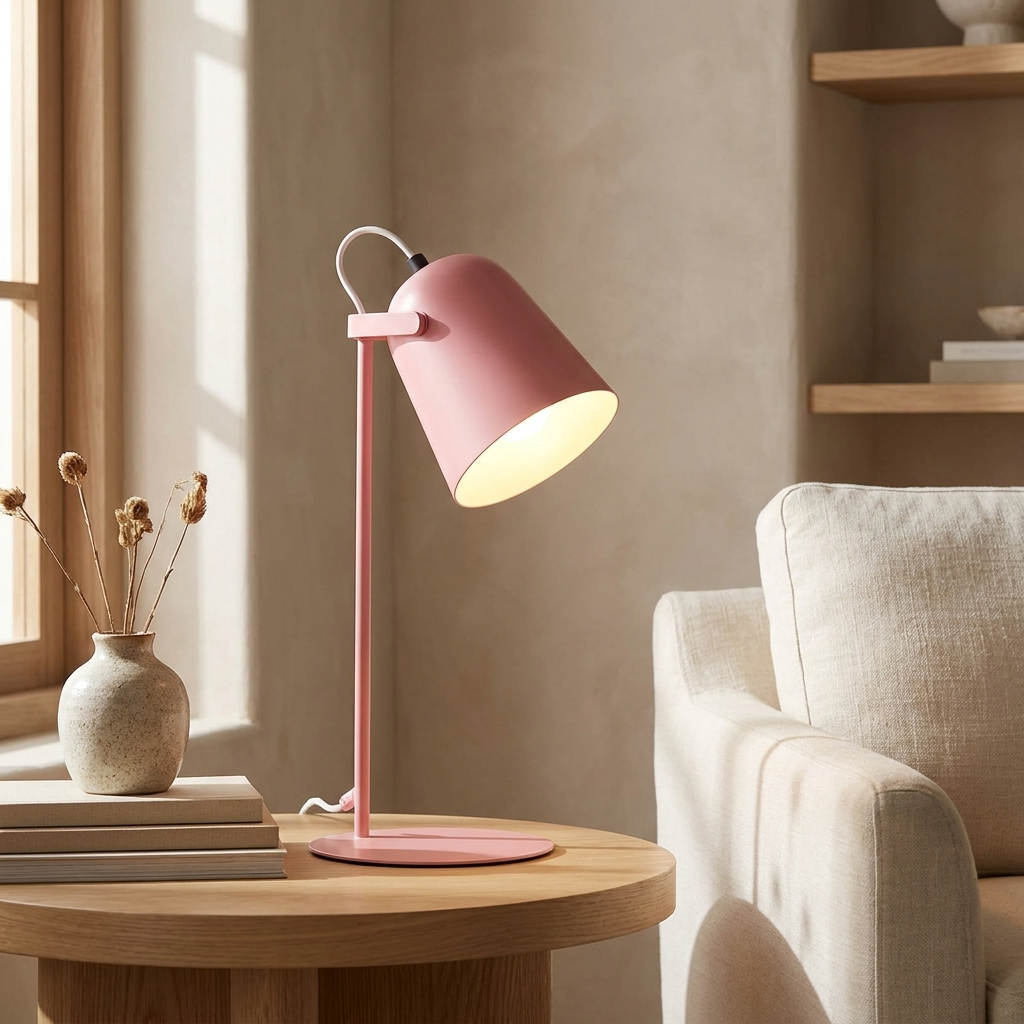 Pink | Halo Macaron Bucket Table Lamp