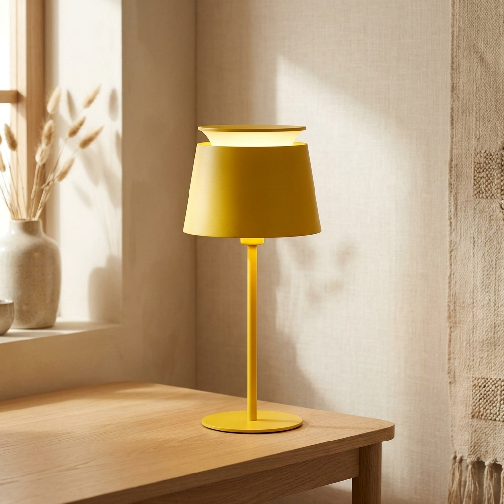 Yellow | Halo Macaron Bucket Table Lamp