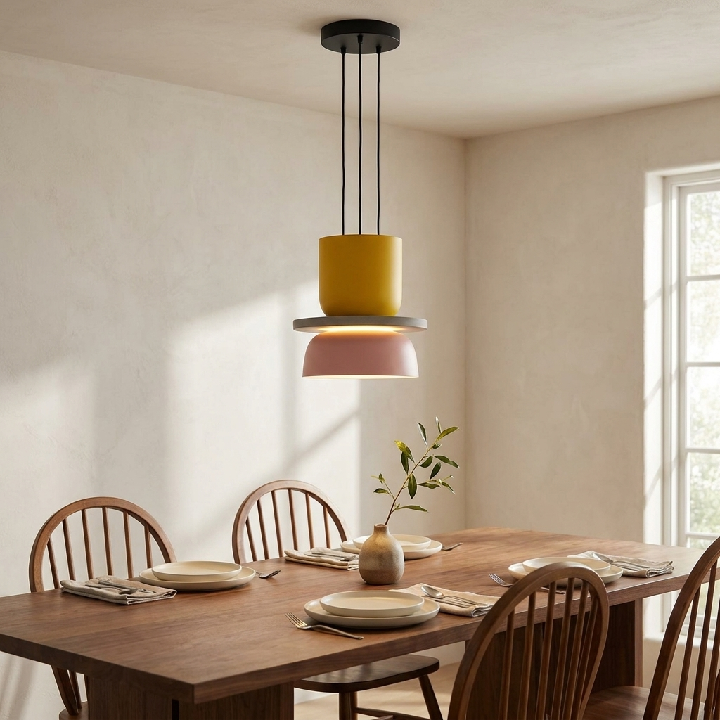 Aurora Macaron Disc Pendant Light | lifestyle