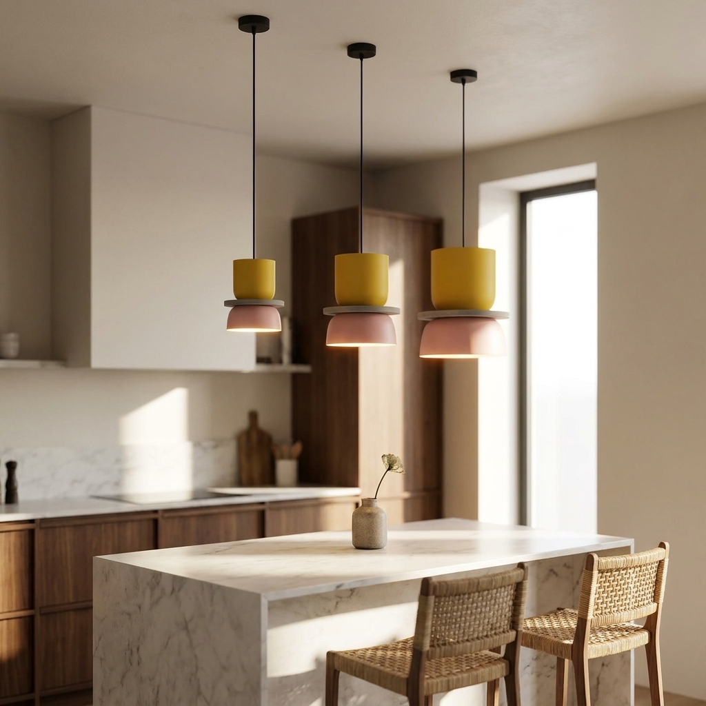 Aurora Macaron Disc Pendant Light | lifestyle