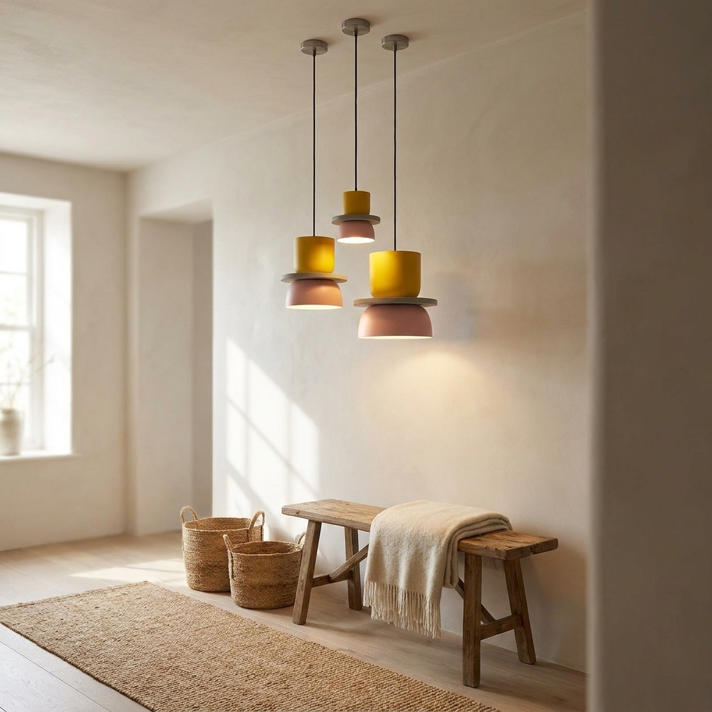 Aurora Macaron Disc Pendant Light | lifestyle