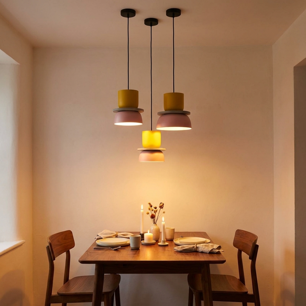 Aurora Macaron Disc Pendant Light | lifestyle
