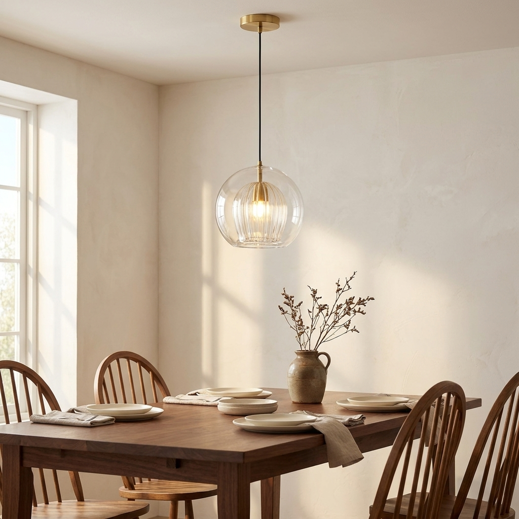 Aurora Glass Globe Pendant Light | lifestyle