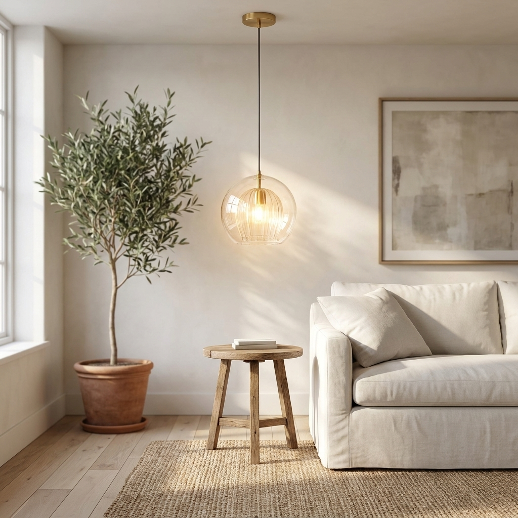 Aurora Glass Globe Pendant Light | lifestyle
