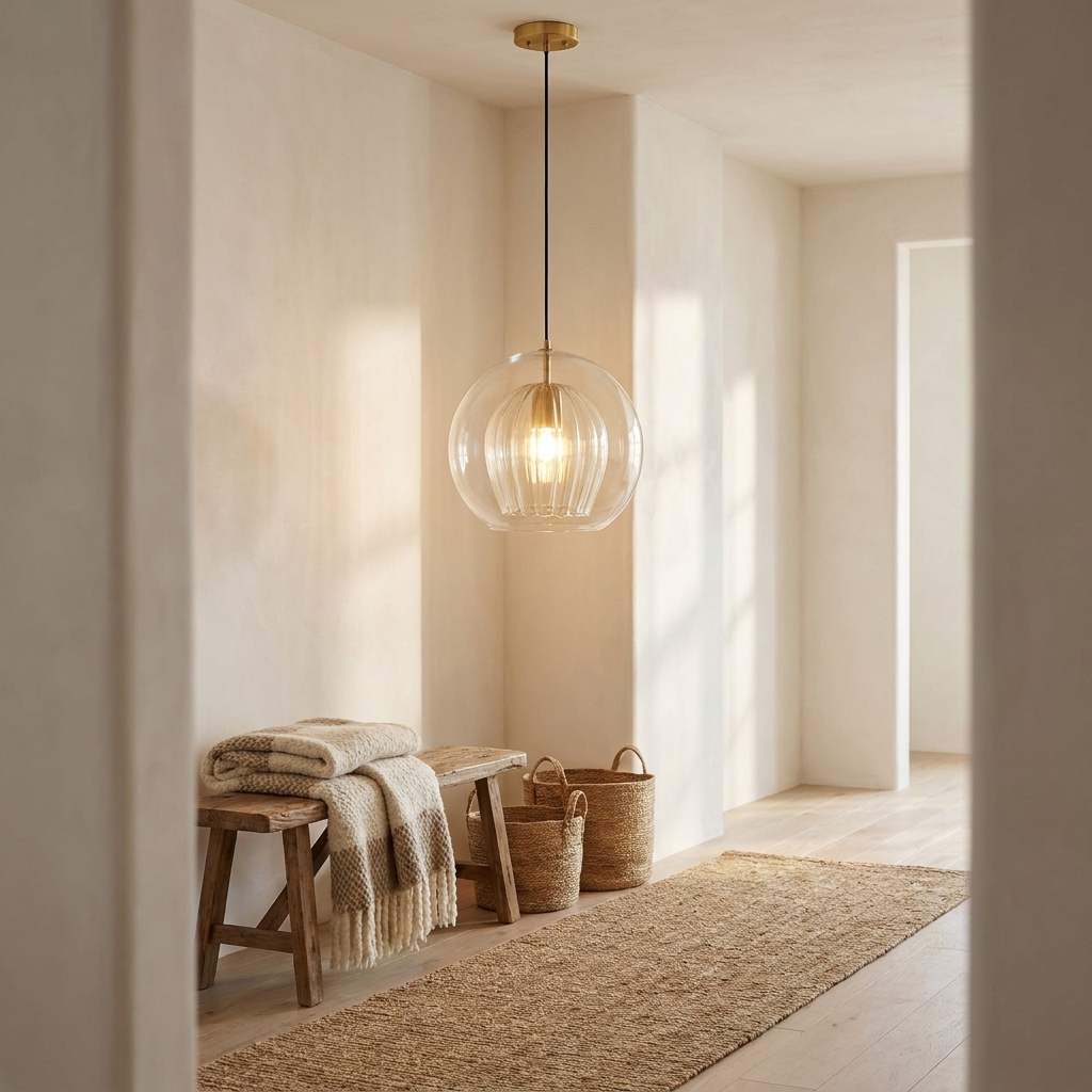 Aurora Glass Globe Pendant Light | lifestyle