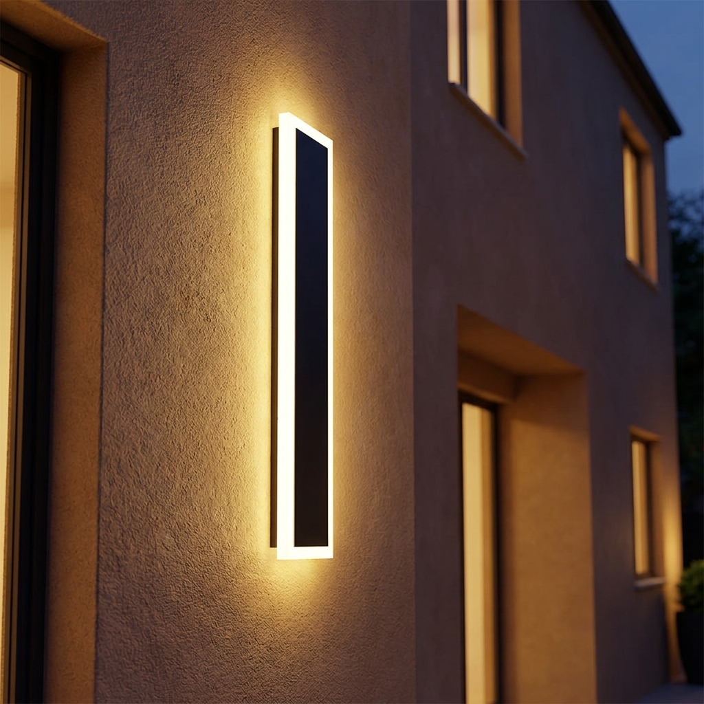 Atlas Waterfall Linear Outdoor Wall Light | lifestyle