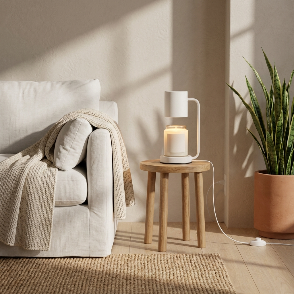 Halo Jar Candle Warmer Table Lamp | lifestyle