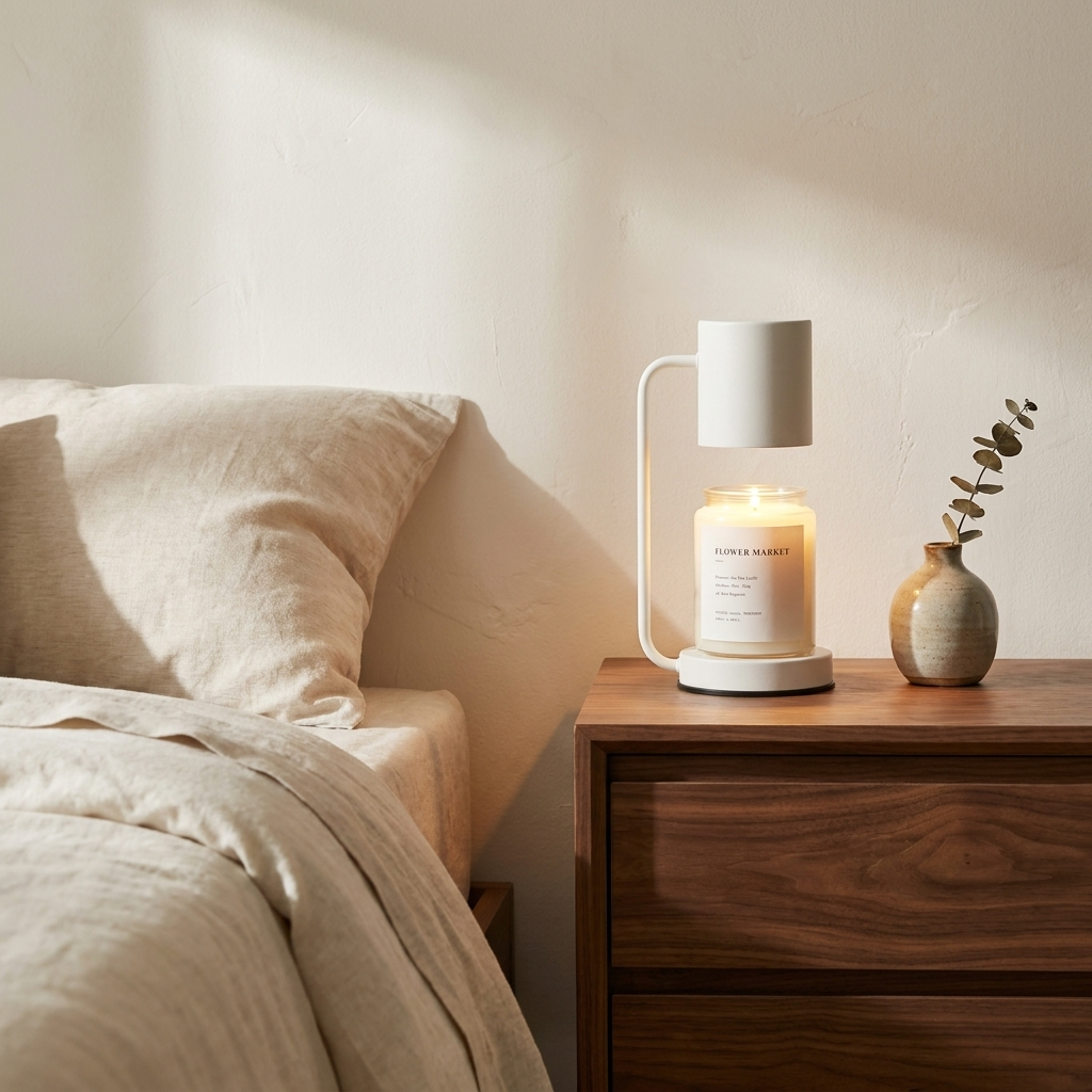 Halo Jar Candle Warmer Table Lamp | lifestyle