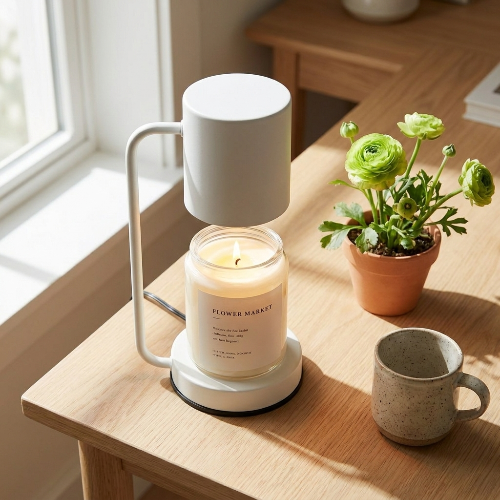 Halo Jar Candle Warmer Table Lamp | lifestyle