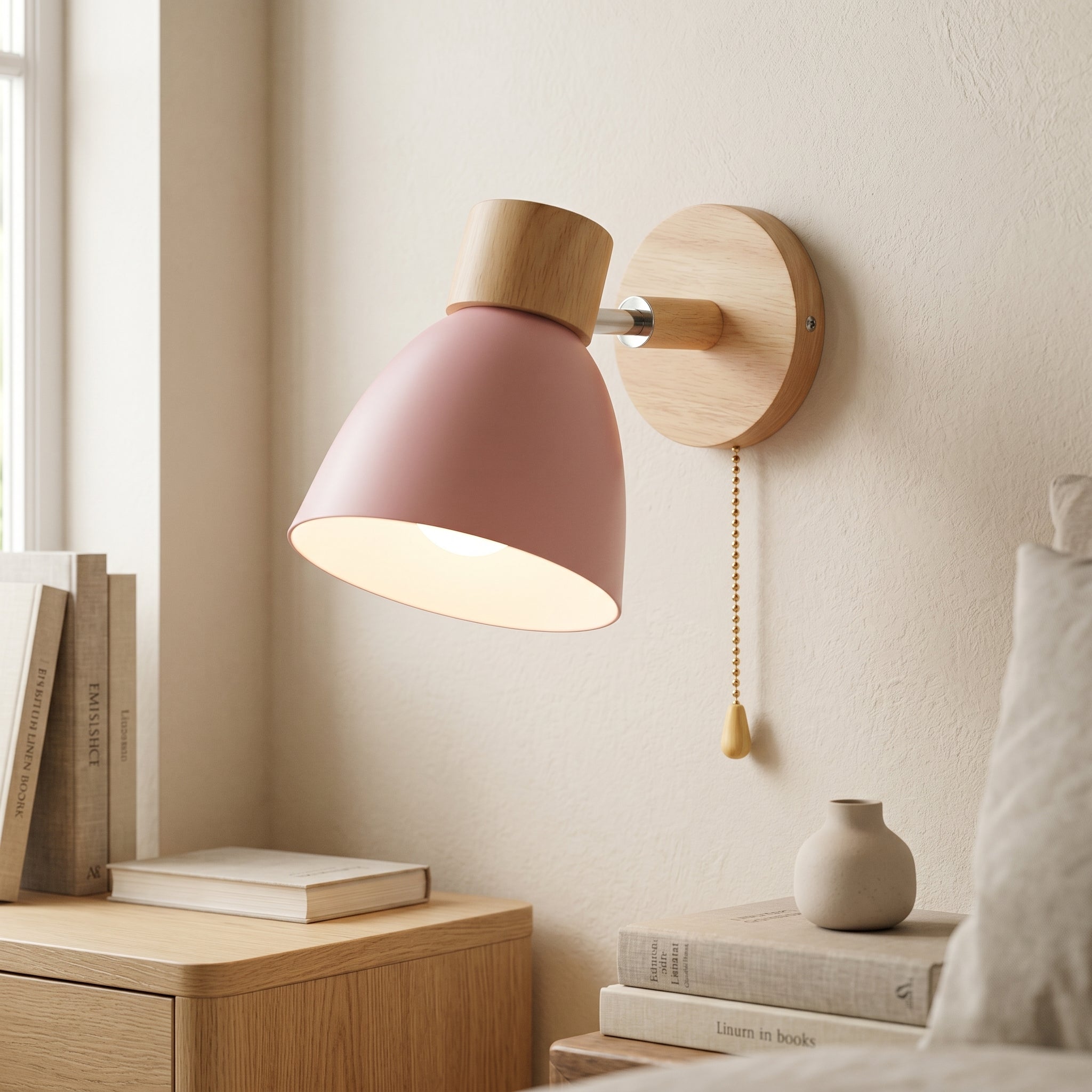 Wren Nordic Wood Wall Sconce