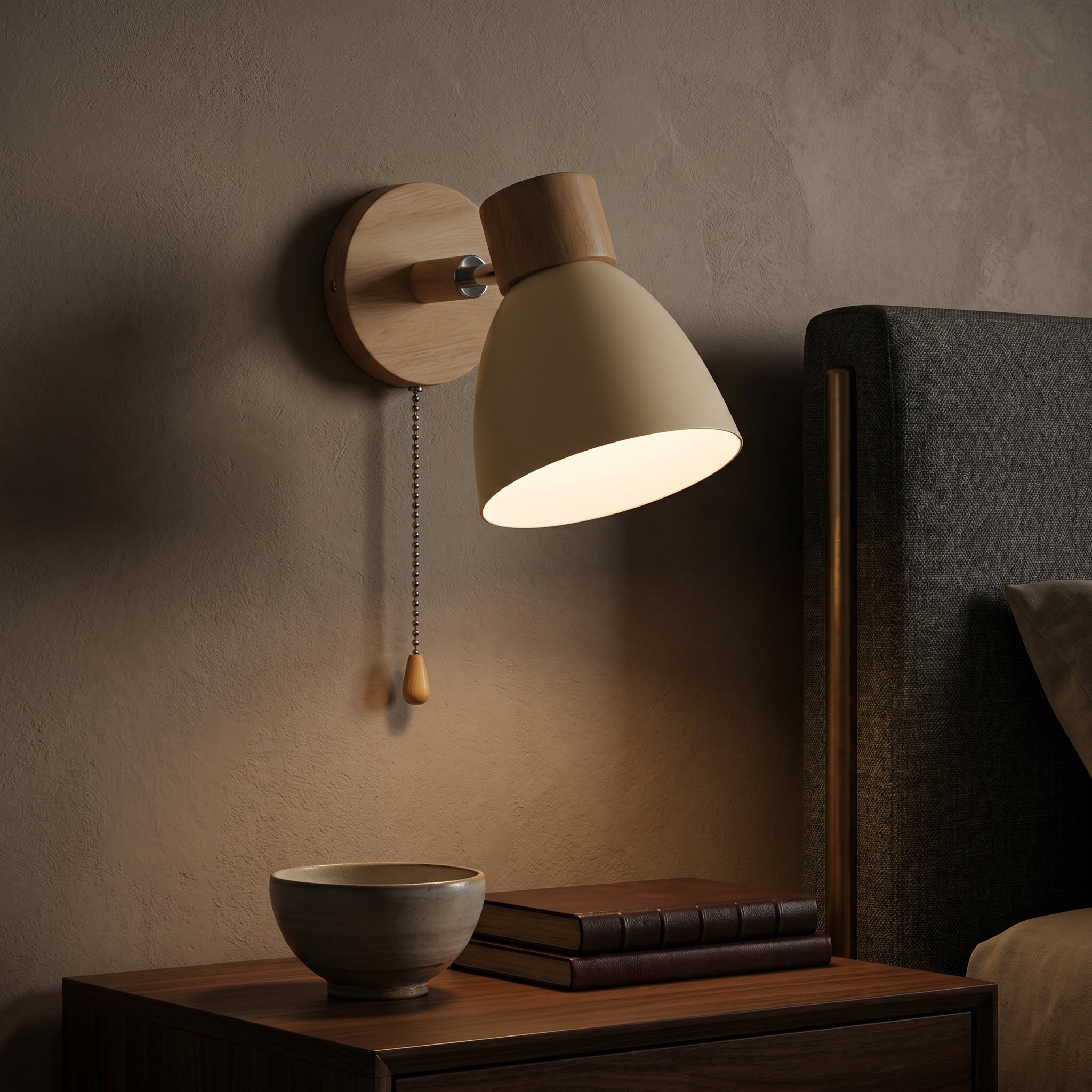 Wren Nordic Wood Wall Sconce