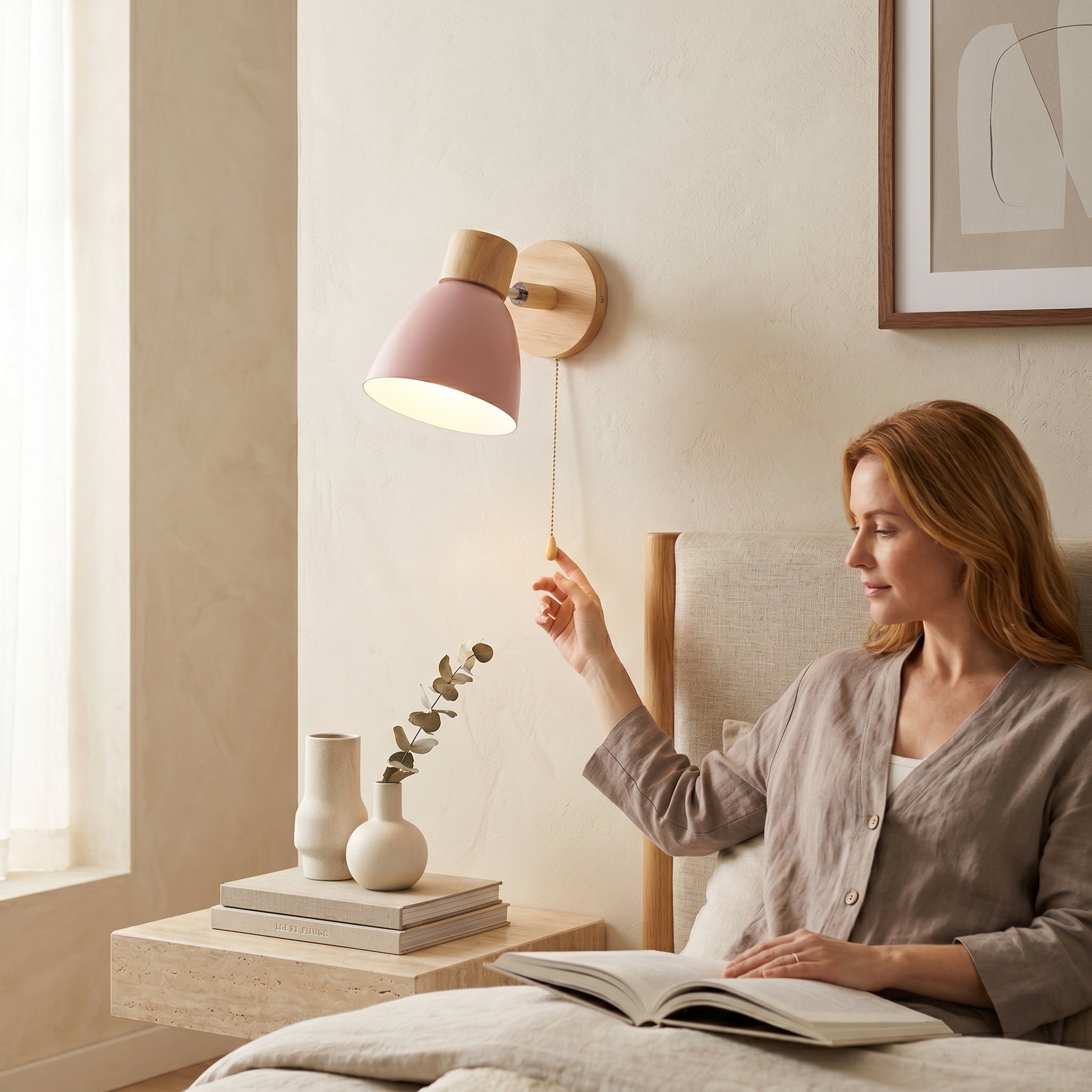 Wren Nordic Wood Wall Sconce