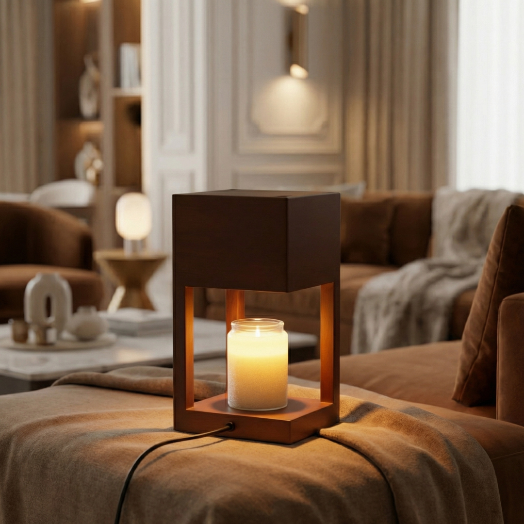 Halo Scandi Candle Warmer Table Lamp