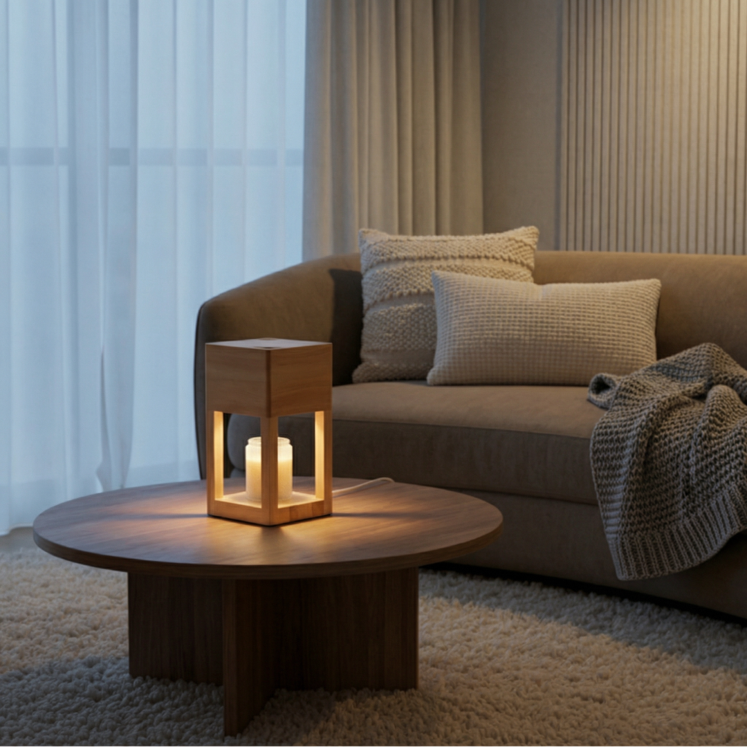 Halo Scandi Candle Warmer Table Lamp