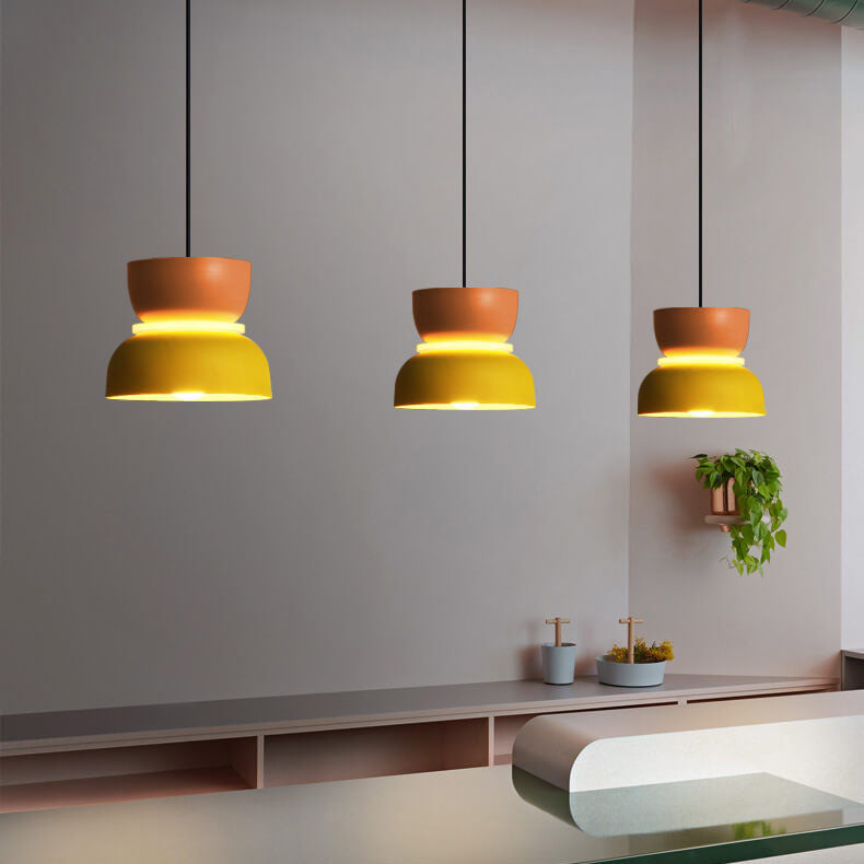 Aurora Macaron Disc Pendant Light