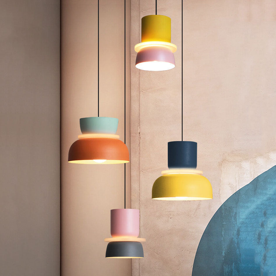 Aurora Macaron Disc Pendant Light