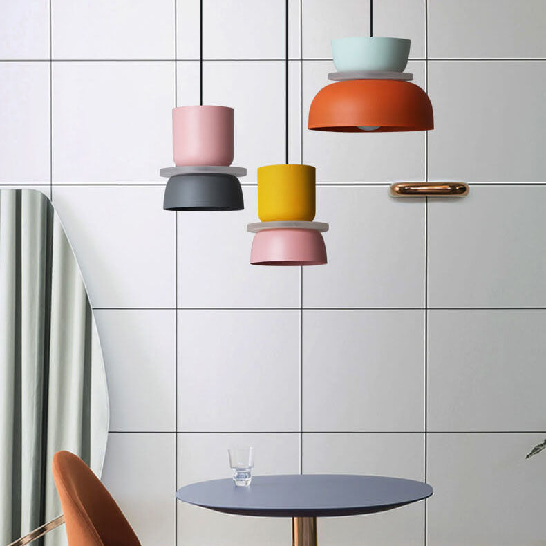 Aurora Macaron Disc Pendant Light