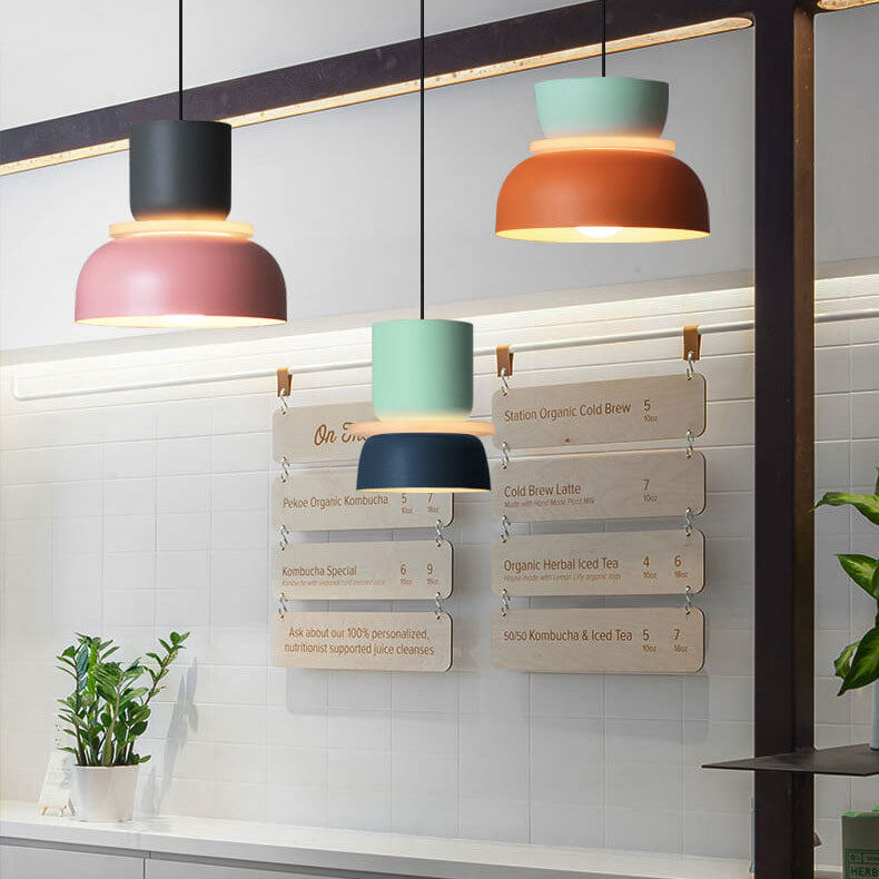 Aurora Macaron Disc Pendant Light