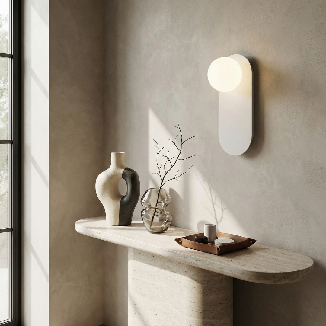 Wren Ring Glass Wall Sconce
