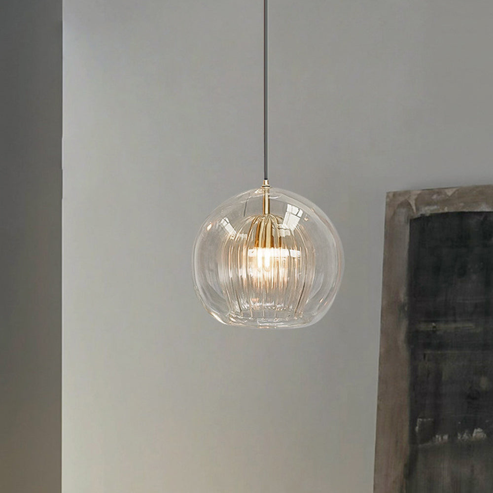 Aurora Glass Globe Pendant Light