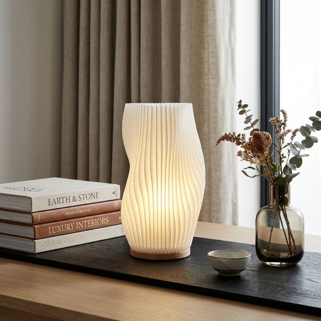 Halo Wavecrest Sculptural Table Lamp