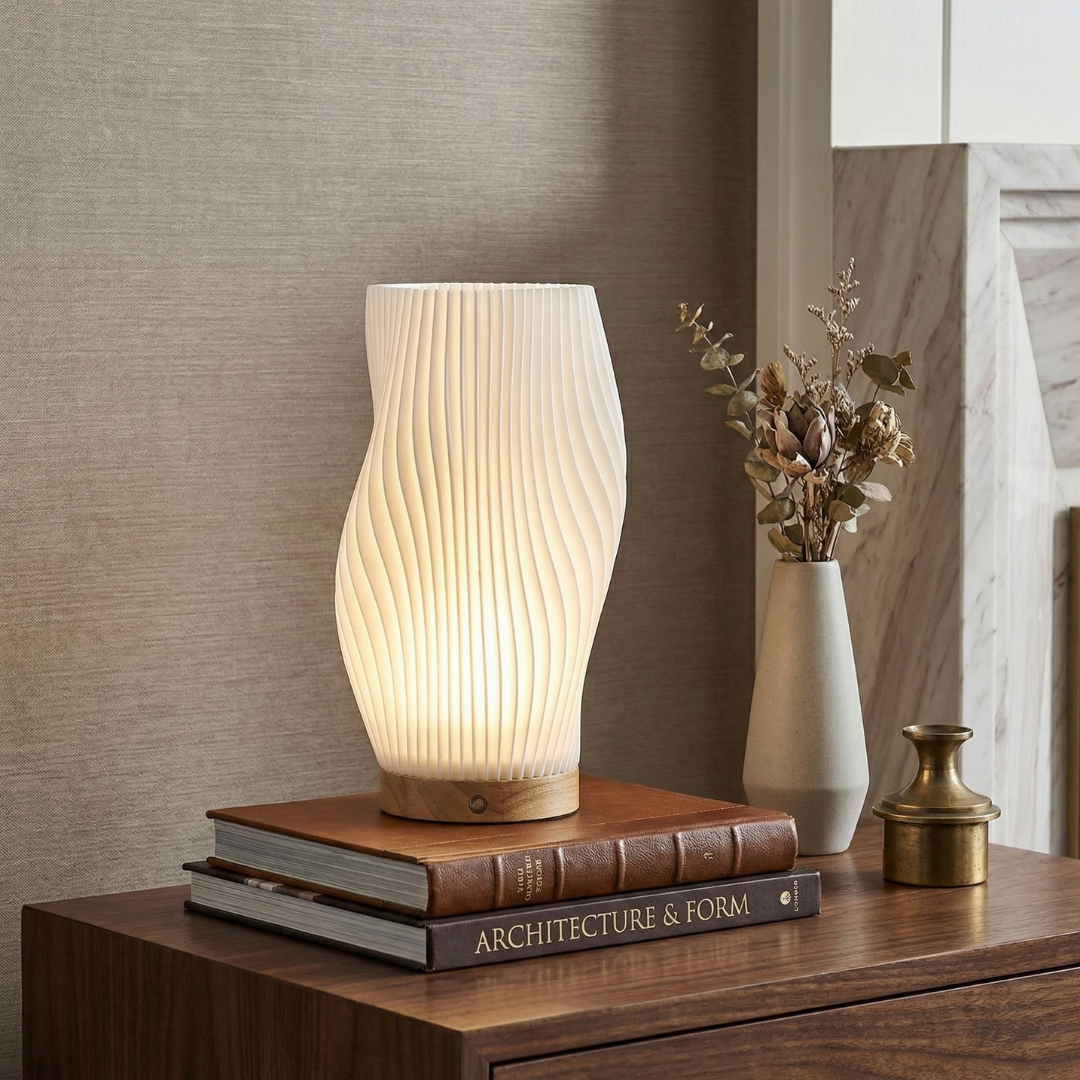 Halo Wavecrest Sculptural Table Lamp